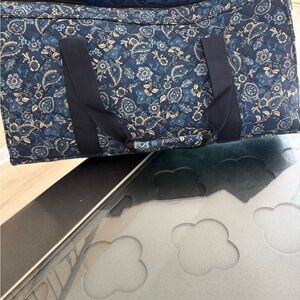 Board Game Carry Case in Blue Floral Print